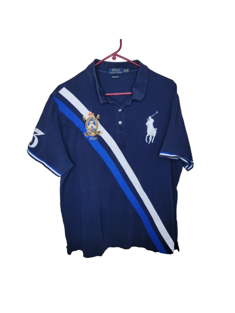 Ralph Lauren Classic Fit Mesh Polo Shirt XXL Crest Pony #3 Mens